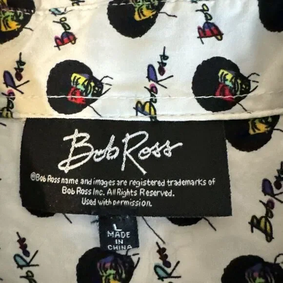 Men's Black and White Casual Button Down Shirt - Picture 4 of 8